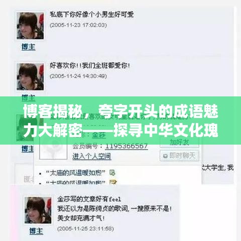 博客揭秘，夸字开头的成语魅力大解密——探寻中华文化瑰宝