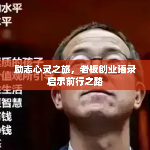励志心灵之旅，老板创业语录启示前行之路