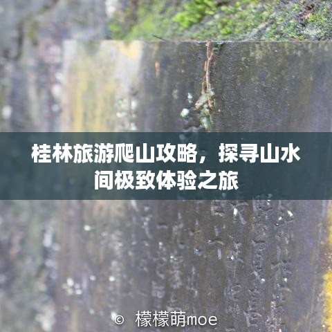 桂林旅游爬山攻略，探寻山水间极致体验之旅
