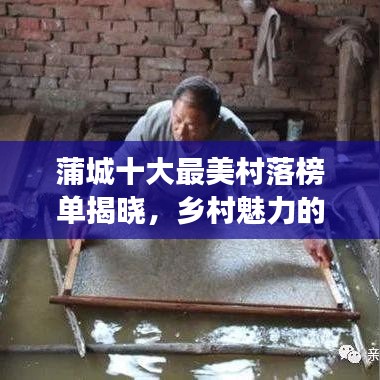 蒲城十大最美村落榜单揭晓，乡村魅力的探索之旅